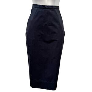Rick Owens Naska S/S 12 Cotton Pencil Skirt Italian Size 42 US 6 Black